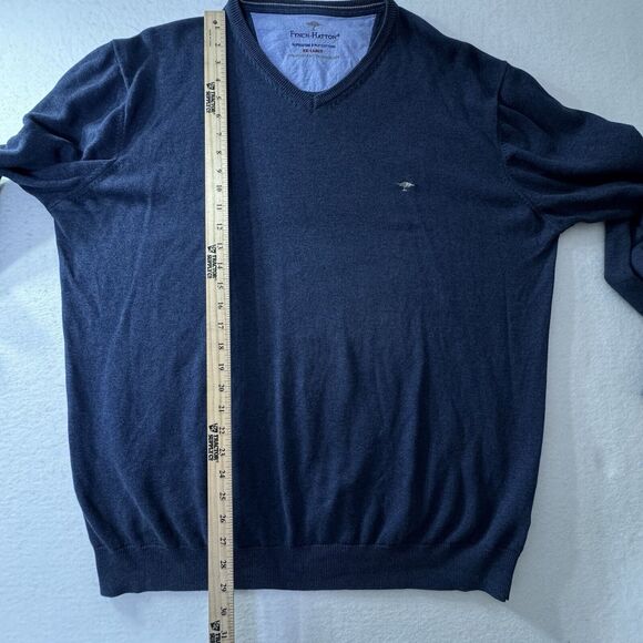 Mens Fynch-Hatton Superfine 3-Ply Cotton Sweater Size 3X Crew Neck Pullover - Picture 7 of 7